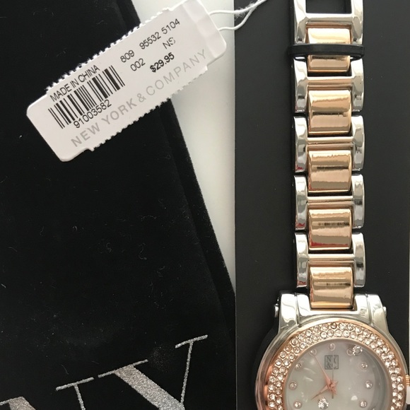 Silver and yellow gold crystal watch - Picture 3 of 3